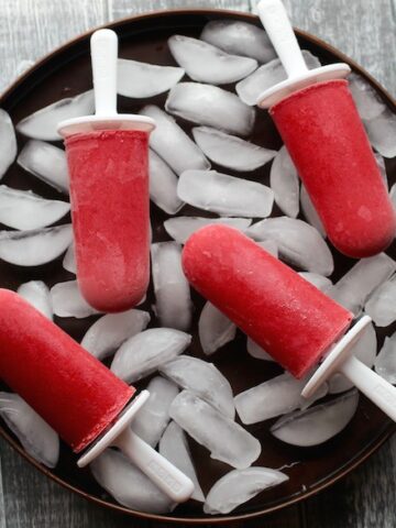 Sweet Strawberry Popsicles