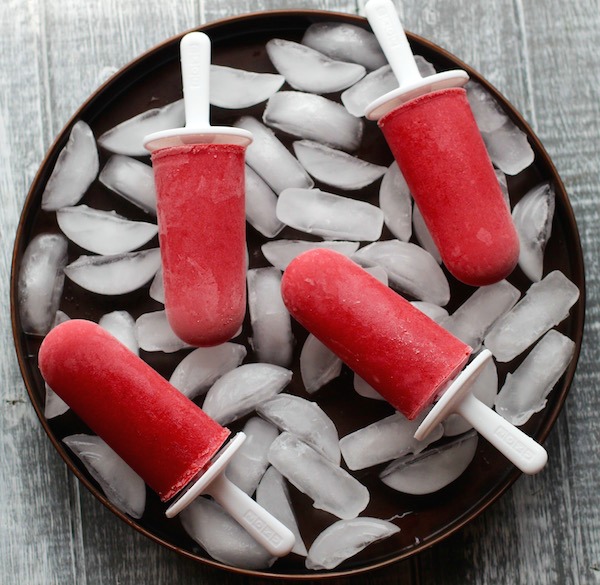 Sweet Strawberry Popsicles
