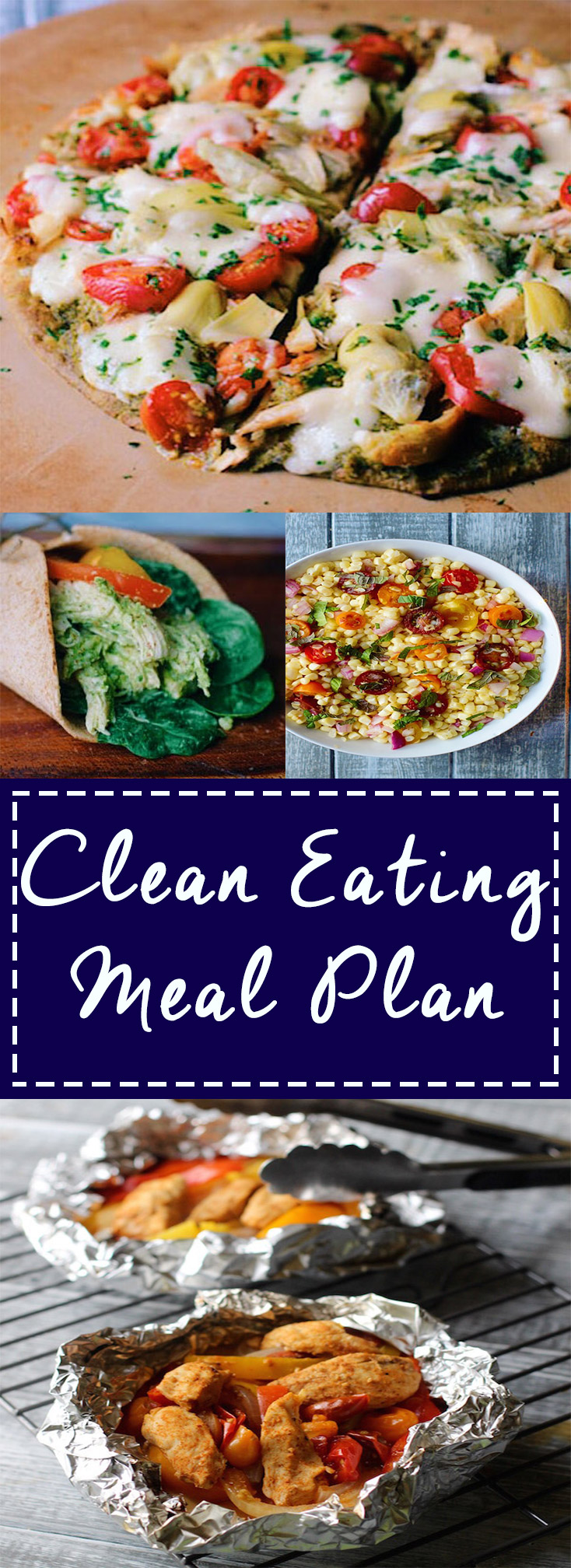 7 day Clean Eating Meal Plan complete with recipes and grocery list!