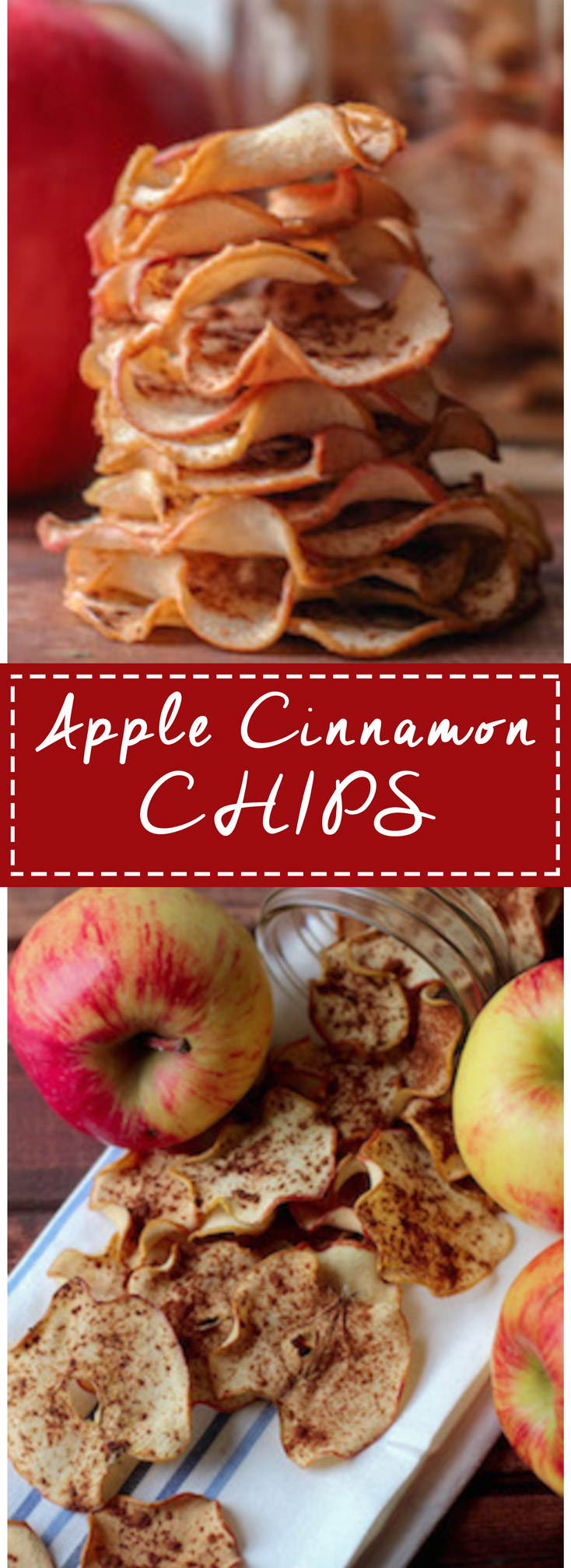 Apple Cinnamon Chips are SOOO easy to make! Perfect snack when you are craving something sweet and crunchy!