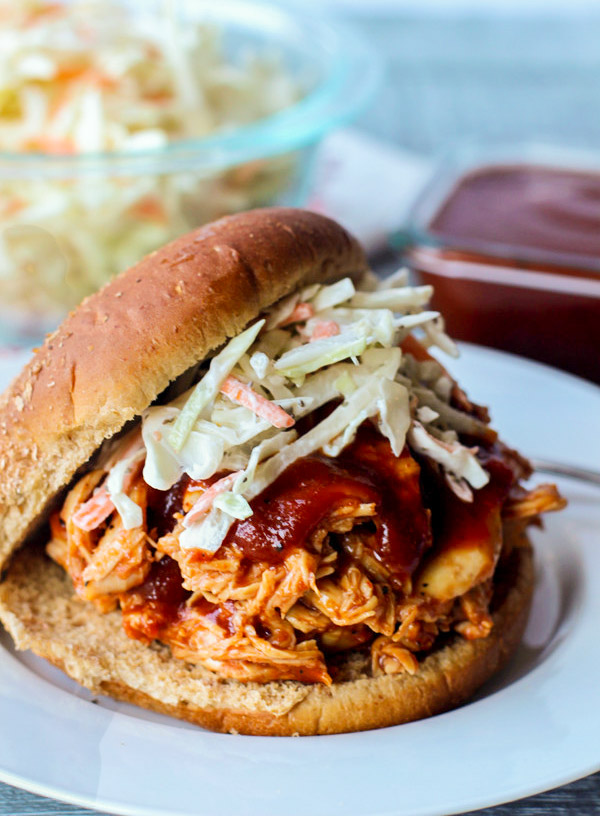 Sweet N' Tangy BBQ Pulled Chicken Sandwich