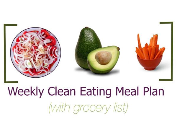 Weekly Clean Eating Meal Plan