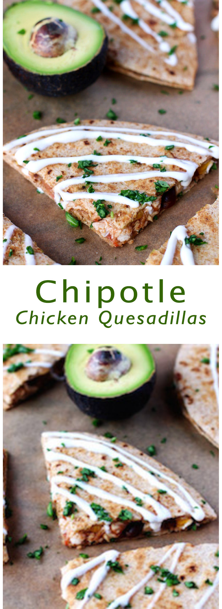 Chipotle Chicken Quesadillas
