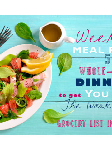 Weekly Whole Food Meal Plan
