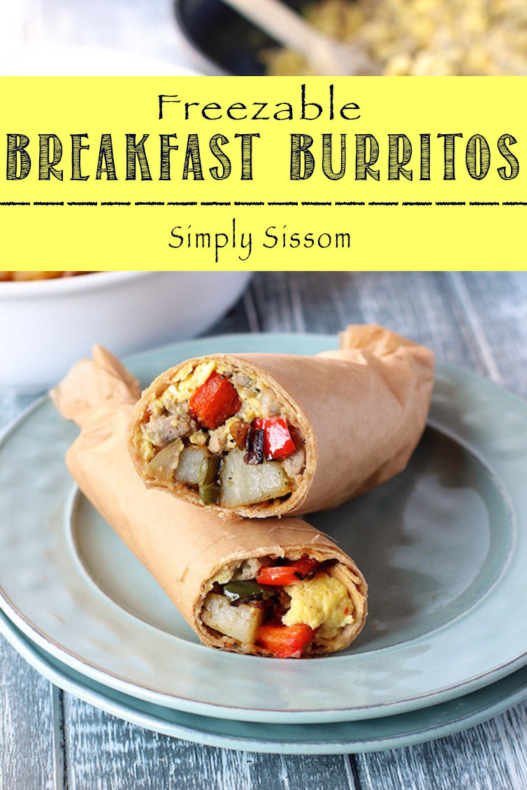 Spend a little time making whole-food breakfast burritos and have 16 breakfasts ready to go!