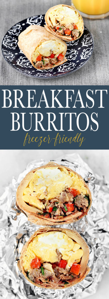 Freezer-Friendly Breakfast Burritos are simple to make, requiring just 8 ingredients. Easy to make, simple to customize and perfect for hectic, chaotic weekday mornings.