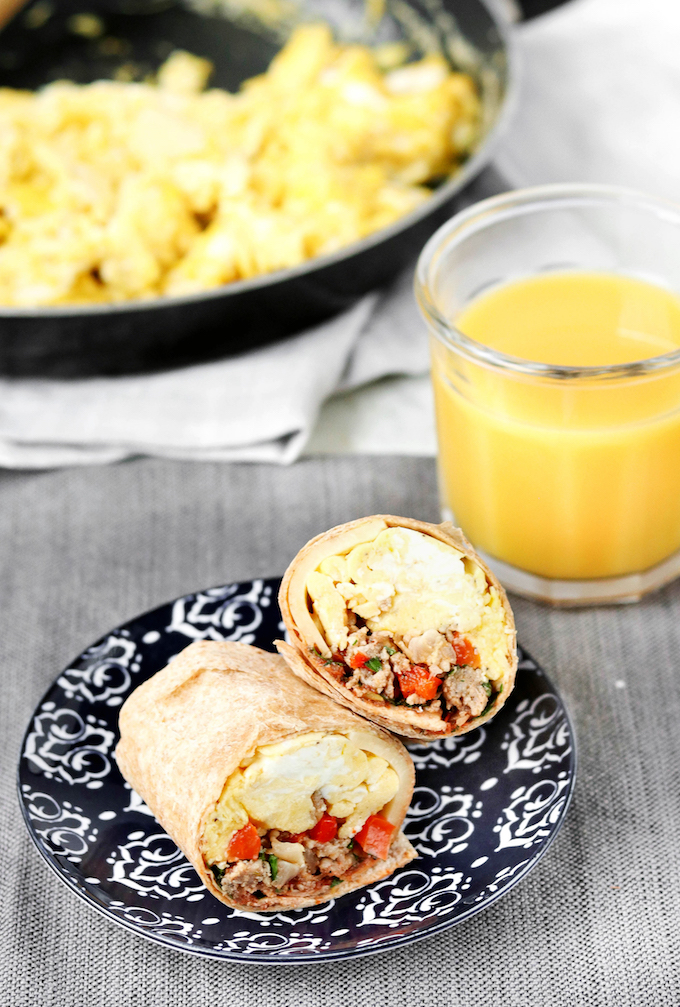 Freezer-Friendly Breakfast Burritos are simple to make, requiring just 8 ingredients. Easy to make, simple to customize and perfect for hectic, chaotic weekday mornings.