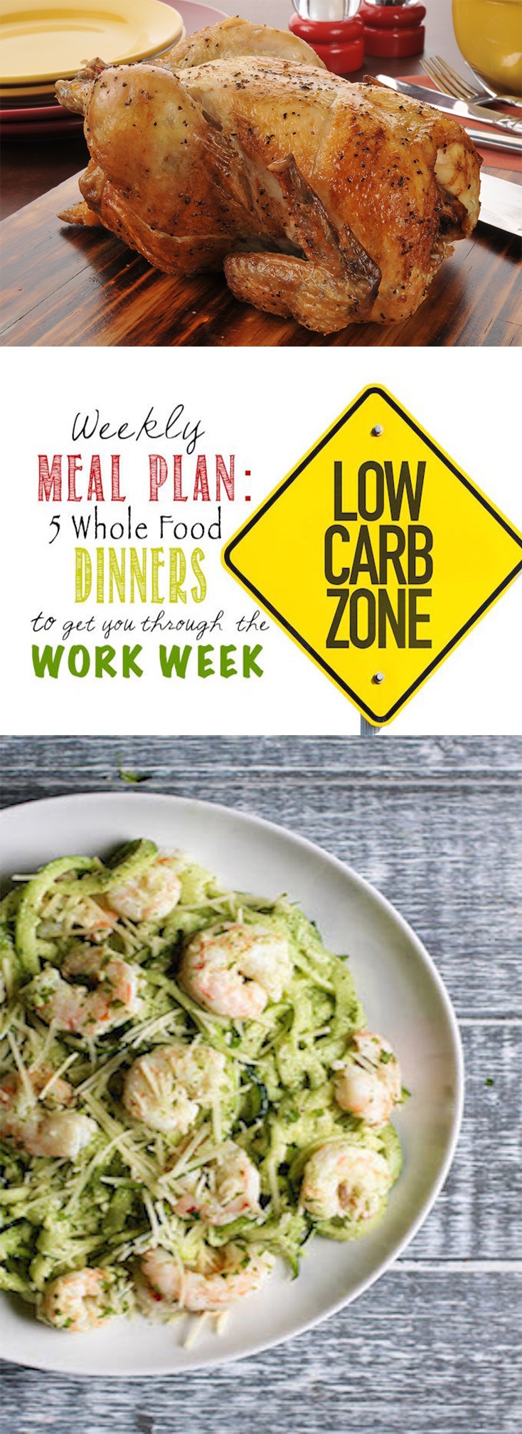Pinterest Weekly Meal Plan - Zoodles
