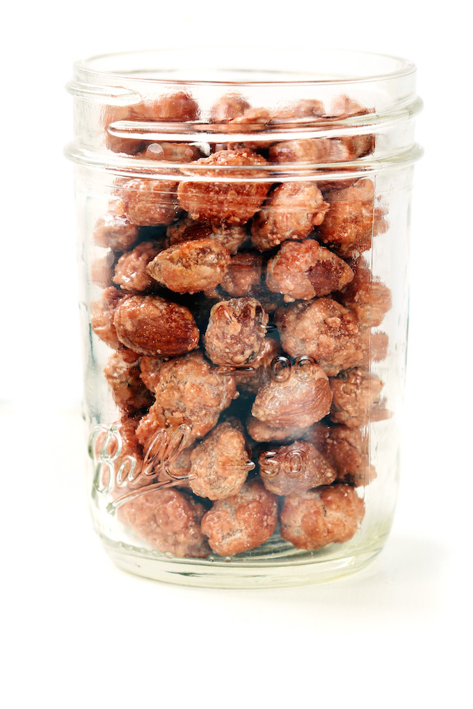 Whole Food Honey Roasted almonds are simple, festive, and delicious!