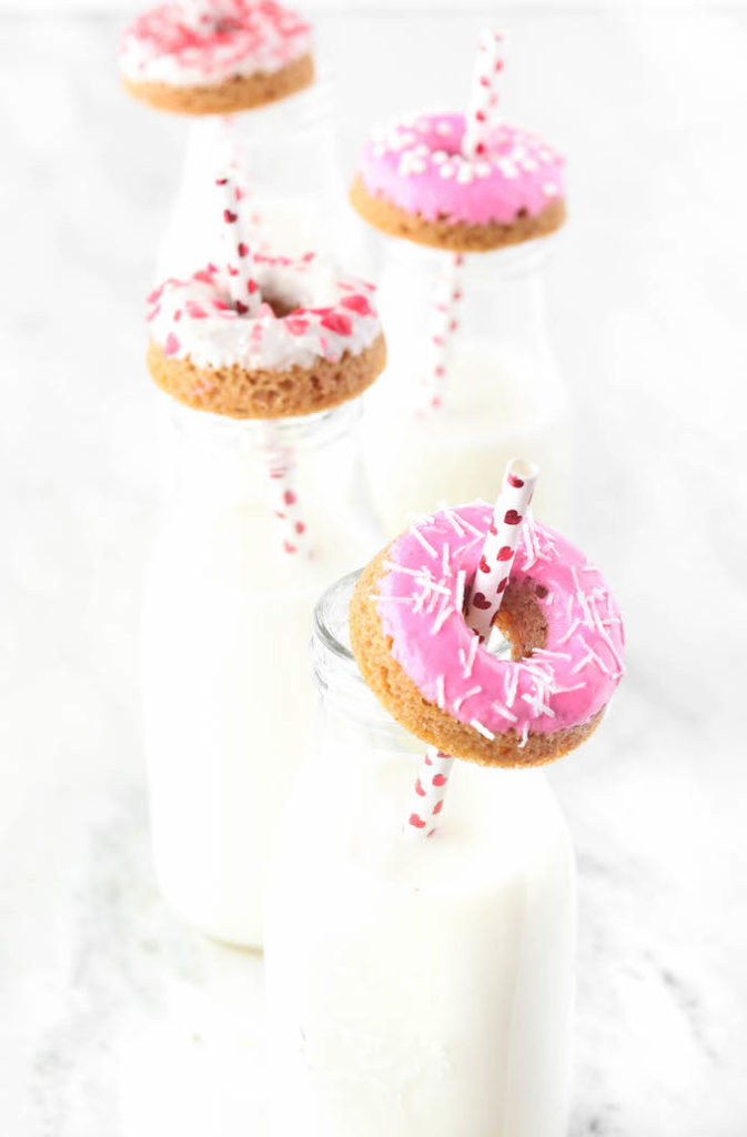 Fluffy, Baked Vanilla, Healthy (ish) Baked Donuts made in 3o minutes!