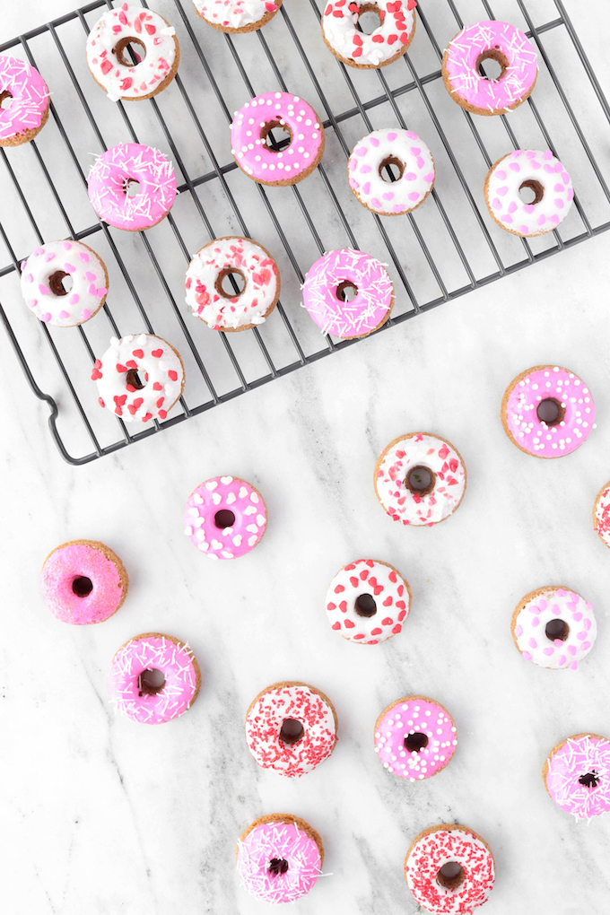 Fluffy, Baked Vanilla, Healthy (ish) Baked Donuts made in 3o minutes!