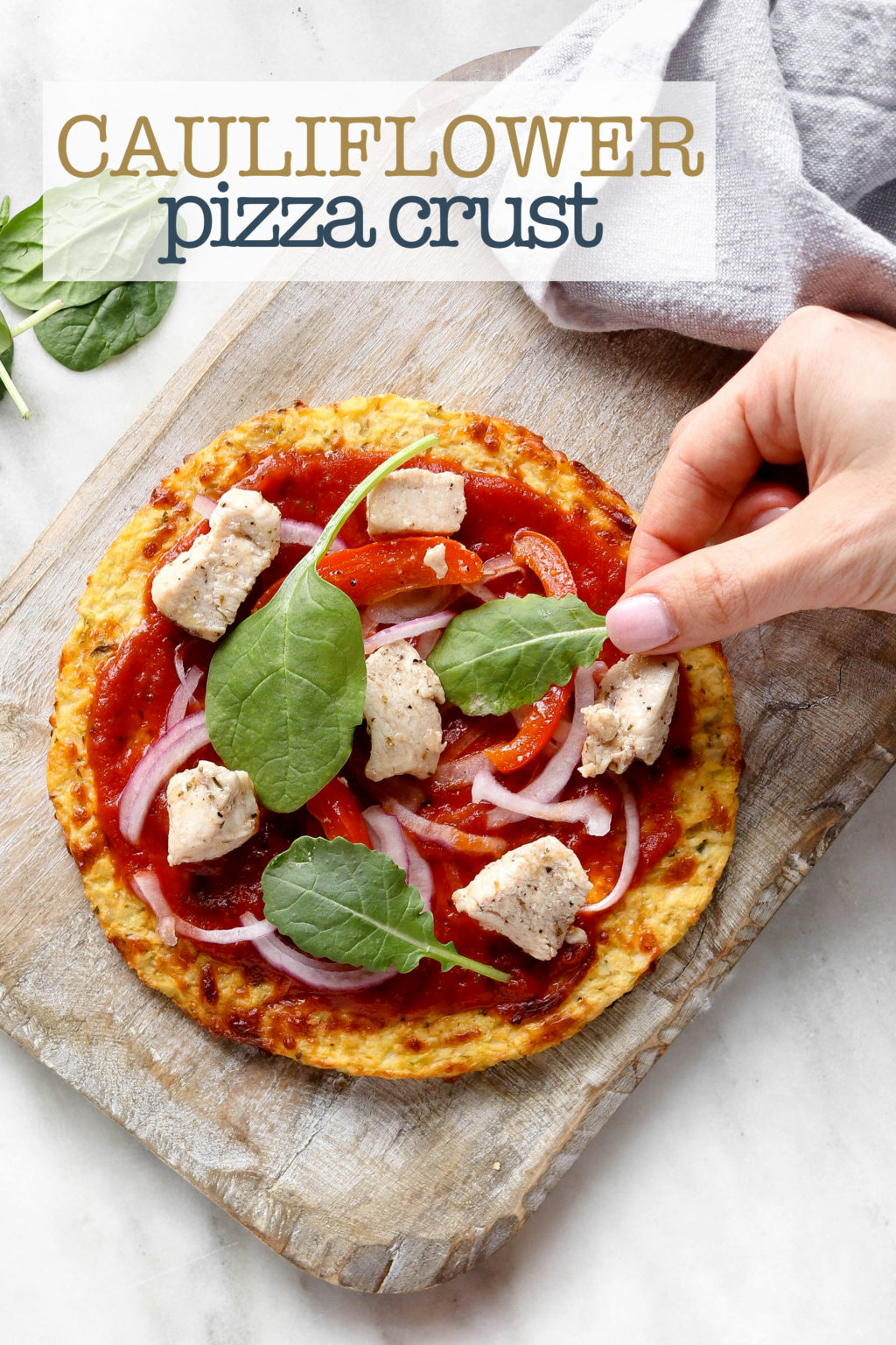 How To Make Quick Cauliflower Pizza Crust (Easy Recipe) | Simply Sissom