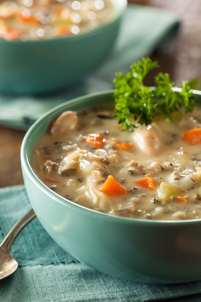 Slow Cooker Chicken and Wild Rice Soup