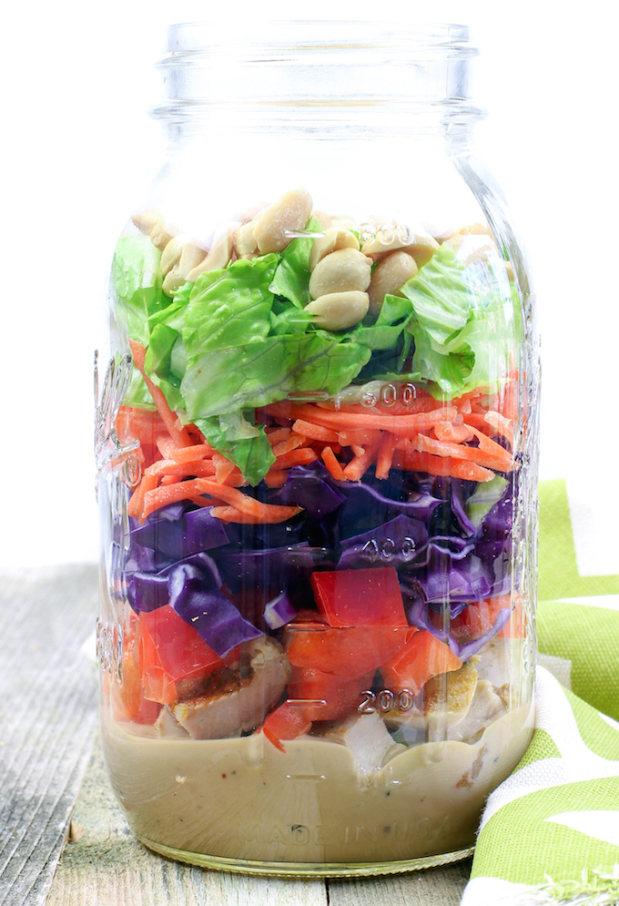 Thai Chopped Chicken Salad (Panera Copycat). #Wholefood #Cleaneating #dairyfree #glutenfree