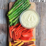 Fresh Asparagus with Curry Dip is simple to make, requiring just 1 bowl, 10 minutes and 4 ingredients. Subbing Greek Yogurt for Mayonnaise gives this classic side-dish a healthy twist.