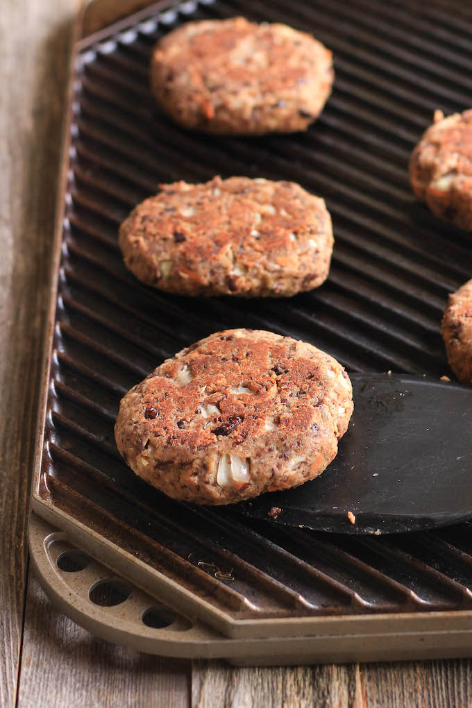 The BEST Veggie Burger. Simple, gluten-free vegan burgers that are actually grill-able. Twelve ingredients, tender, hearty, flavorful, delicious.