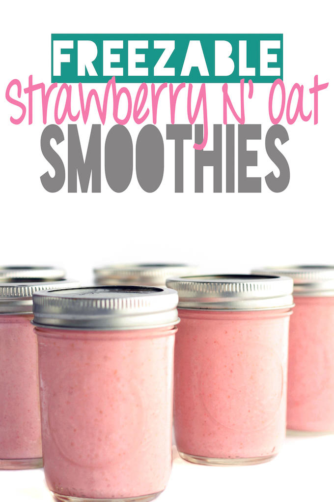 Freezable Strawberry N' Oat Breakfast Smoothie | Simply Sissom