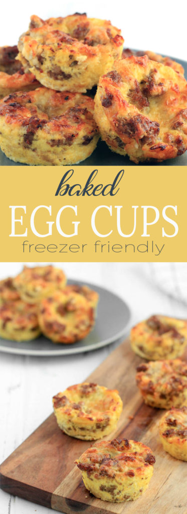 Freezer-Friendly Baked Egg Cups require 8 ingredients and 30 minutes time. A flavorful, healthy breakfast with whole grain bread, homemade healthy turkey sausage and melty Vermont cheddar cheese.
