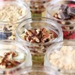 Instant Oat Jars filled and ready for lids.