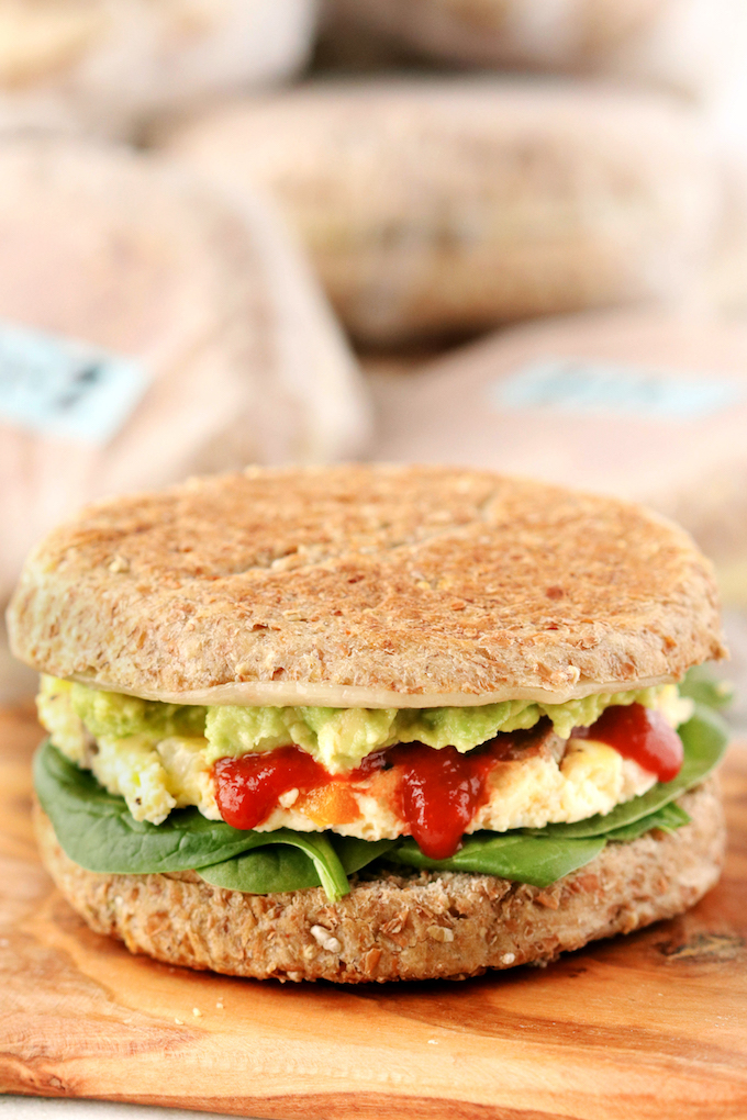 How To Batch Prep Breakfast Sandwiches for the entire week (or even month) so that you have a healthy grab-n' go breakfast option.
