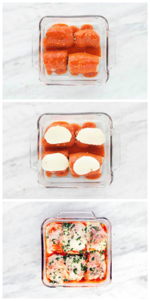 Buffalo Chicken rolls are simple, requiring just a few minutes prep. Soft melty cheese rolled inside thinly sliced chicken breasts and topped with homemade buffalo sauce.