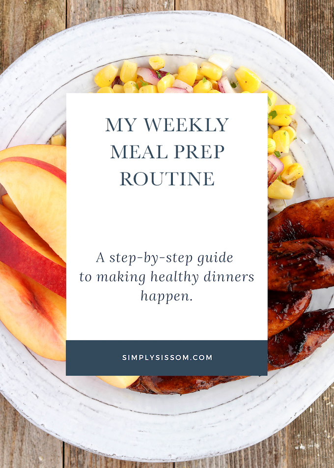 My Weekly Meal Prep Routine: A step-by-step guide to making healthy dinners happen.