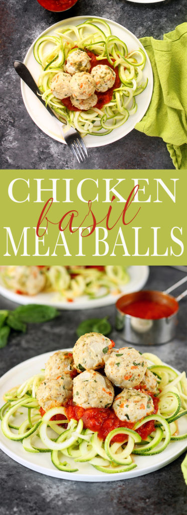 These Chicken Basil Meatballs are fun, easy to make, quick to cook and extremely versatile - plus, they are freezer and Whole30 friendly!