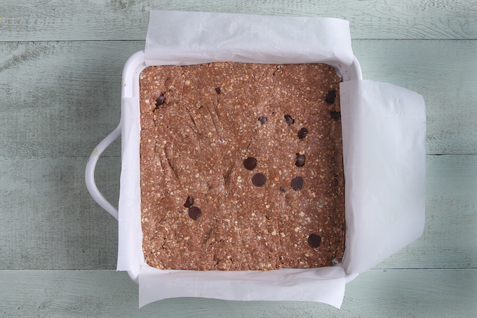 Step 4 - Pour batter into prepared baking dish and spread the mixture evenly.