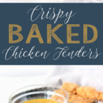 Crispy Baked Chicken Tenders have all the crunch of traditionally fried counterpart, but less fat and calories. Added Bonus, they're simple to throw together and are make-ahead and freezer friendly!!