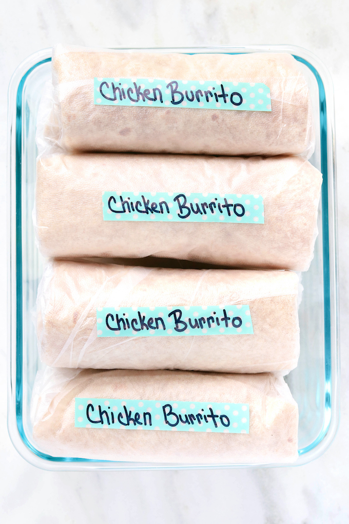 Freezer-Friendly Chicken Chipotle Burritos are simple to make, requiring just 30 minutes and basic ingredients. The perfect grab-n-go dinner to have hanging around for nights when life gets busy!