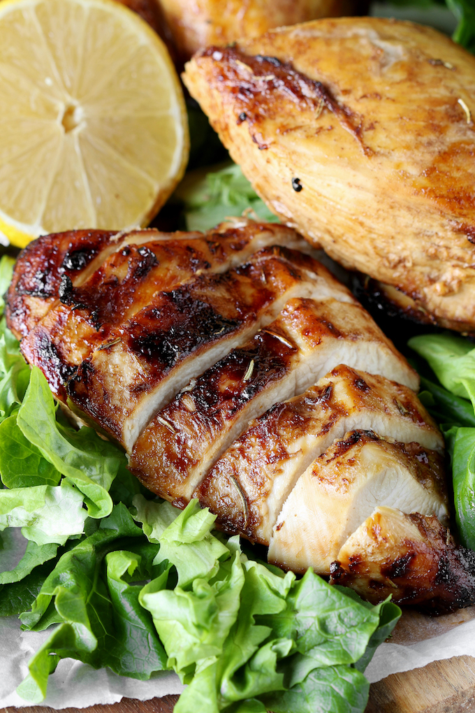 Simple Spiced Balsamic Chicken Breast.