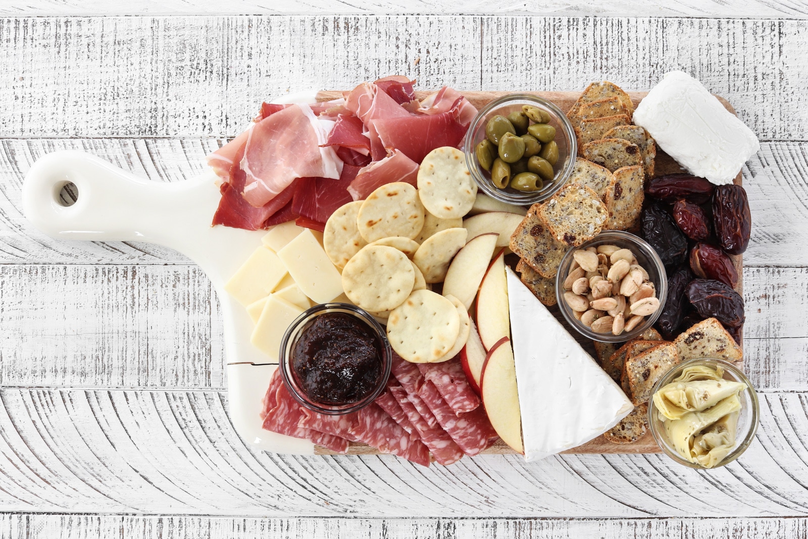 Step 6: Easy Charcuterie Board. Charcuterie Board filled with Trader Joe's Ingredients. 