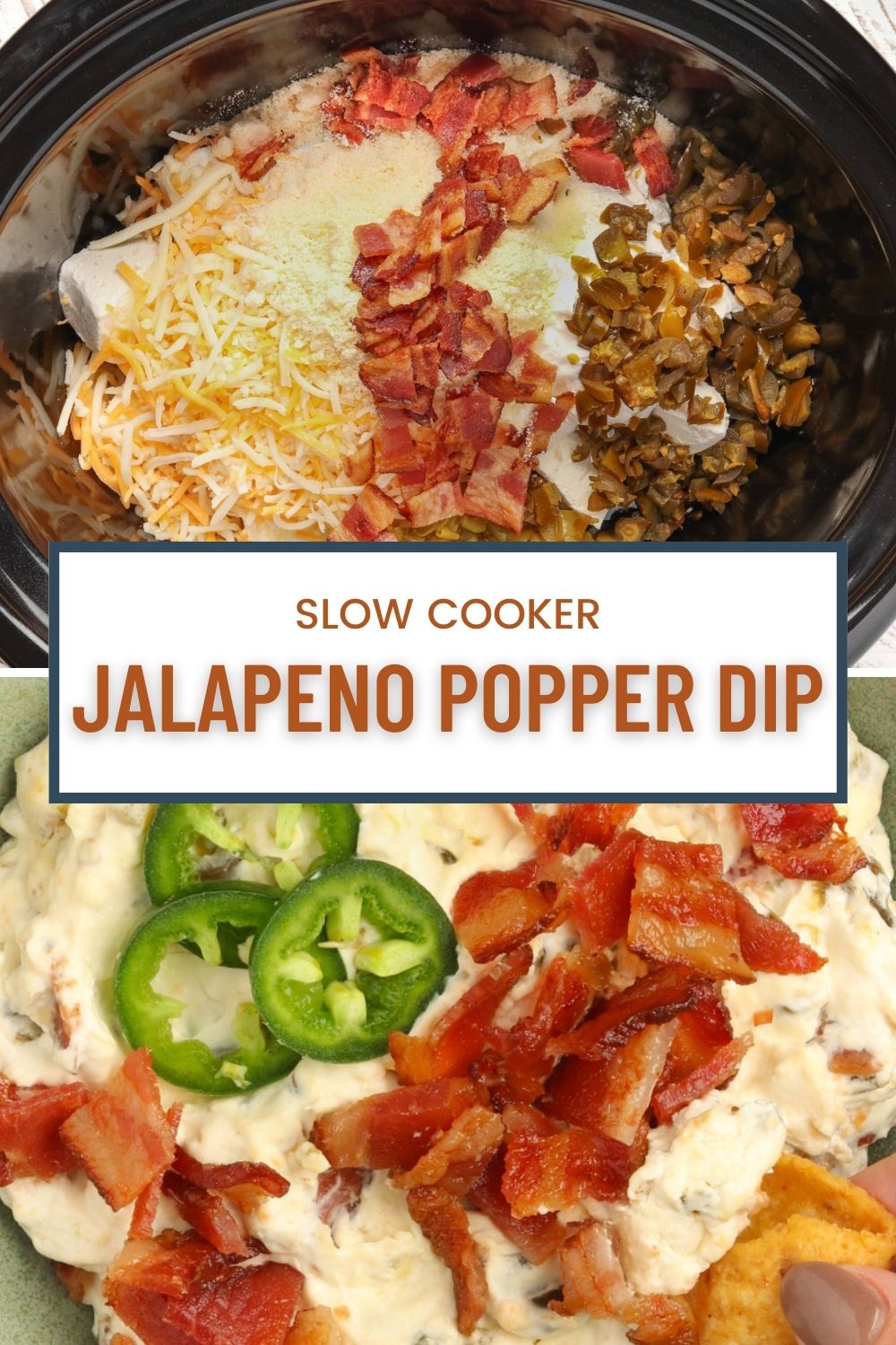 Slow Cooker Jalapeño Popper Dip With Bacon (Easy Recipe) | Simply Sissom