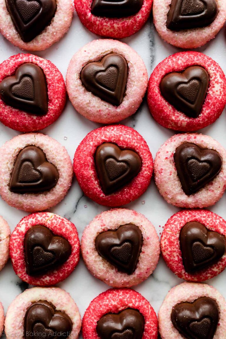 Sparkle Sweetheart cookies on a white plate.