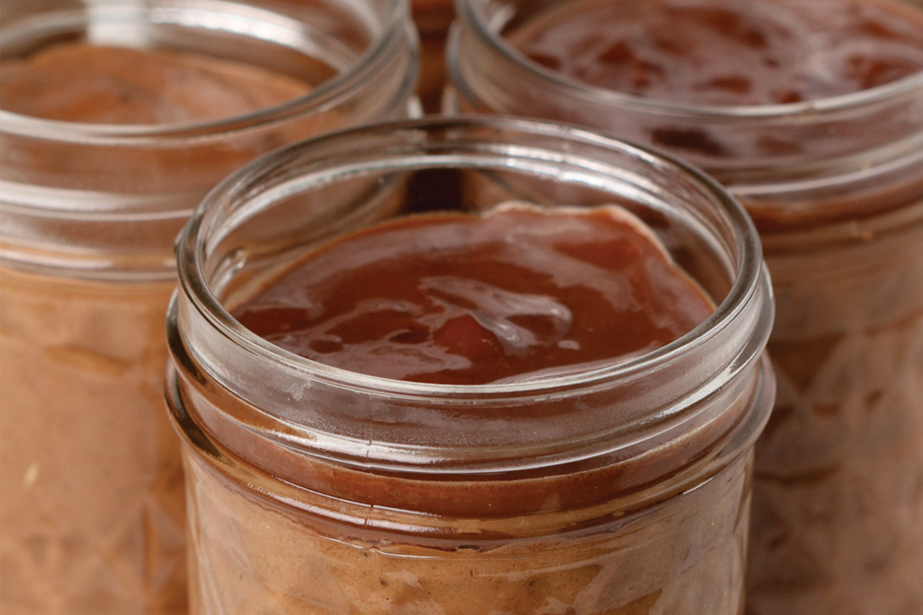 Step 4 - Chocolate Blended Overnight Oats. Top each jar with chocolate frosting. 